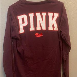 Burgundy VS PINK tee